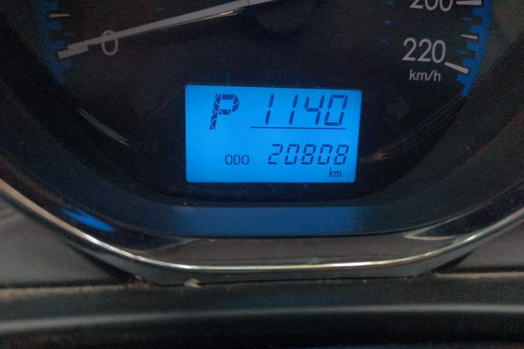 Used Toyota Vios 2017 1.5L CVT Innovation Edition Odometer Close Up