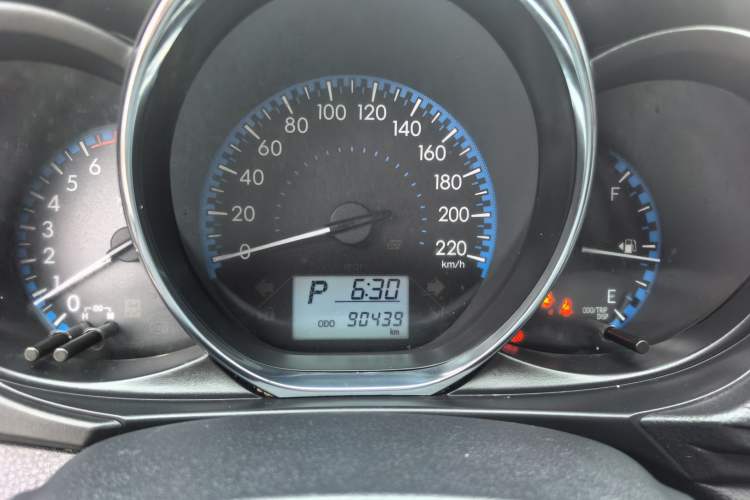 Used Toyota Vios 2017 1.5L CVT Innovation Edition Odometer Close Up