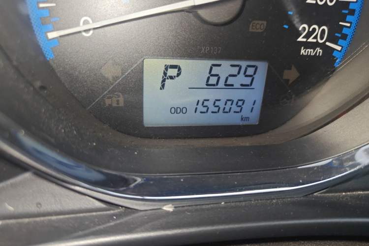 Used Toyota Vios 2017 1.5L CVT Innovation Edition Odometer Close Up