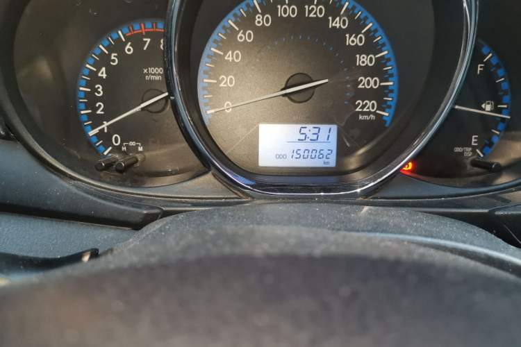 Used Toyota Vios 2017 1.3L Manual Rui Xing Edition Odometer Close Up