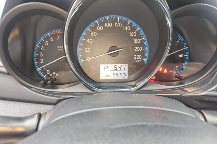 Used Toyota Vios 2017 1.5L CVT Innovation Edition Odometer Close Up