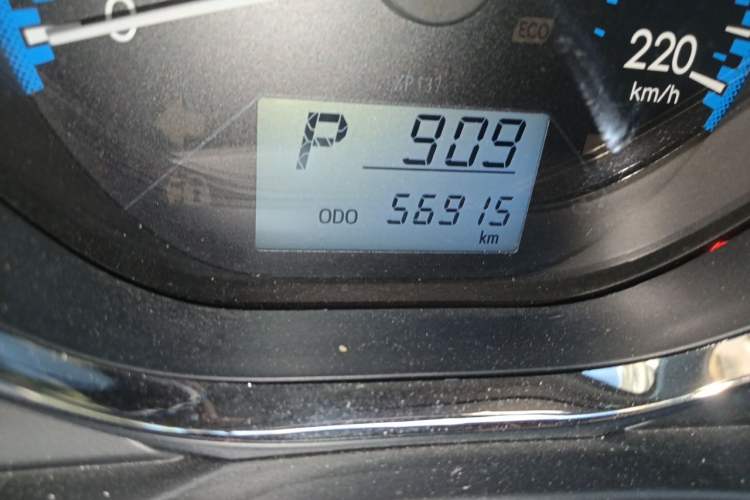 Used Toyota Vios 2017 1.5L CVT Innovation Edition Odometer Close Up