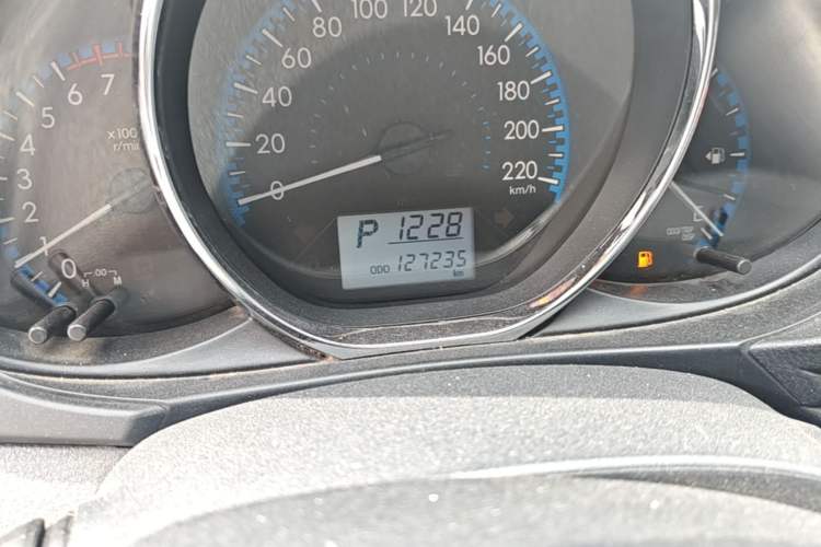 Used Toyota Vios 2017 1.5L CVT Innovation Edition Odometer Close Up