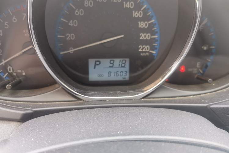 Used Toyota Vios 2017 1.5L CVT Innovation Edition Odometer Close Up