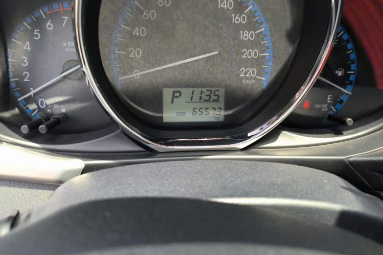 Used Toyota Vios 2017 1.5L CVT Innovation Edition Odometer Close Up