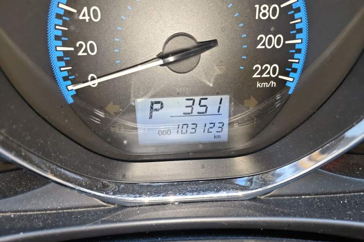 Used Toyota Vios 2017 1.5L CVT Innovation Edition Odometer Close Up
