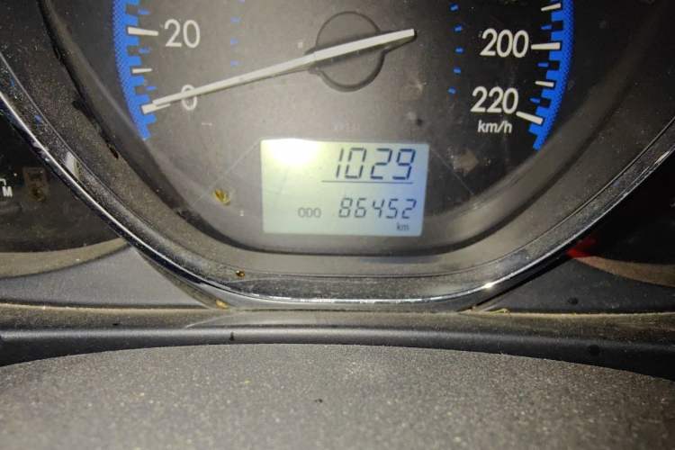 Used Toyota Vios 2017 1.5L Manual Trend Edition Odometer Close Up