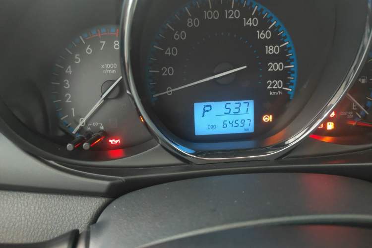 Used Toyota Vios 2017 1.5L CVT Innovation Edition Odometer Close Up