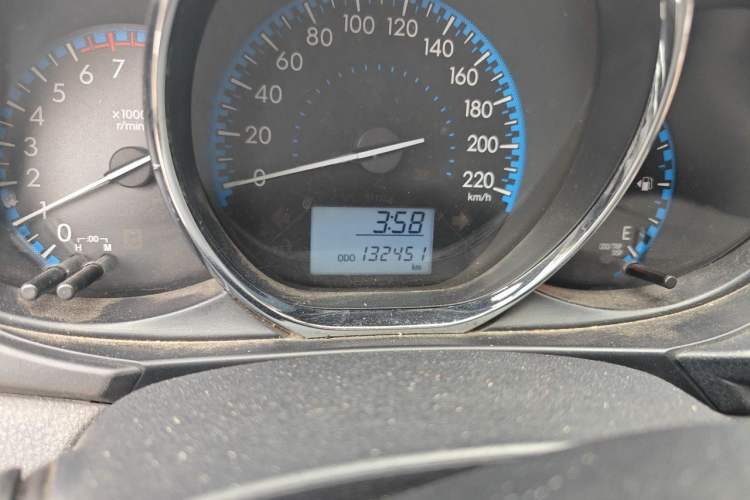 Used Toyota Vios 2017 1.5L Manual Trend Edition Odometer Close Up