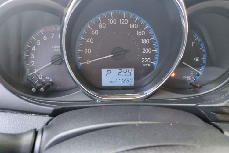 Used Toyota Vios 2017 1.5L CVT Innovation Edition Odometer Close Up