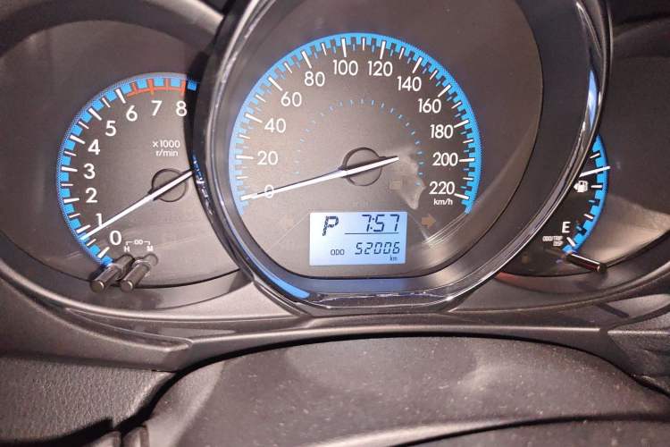 Used Toyota Vios 2017 1.5L CVT Innovation Edition Odometer Close Up