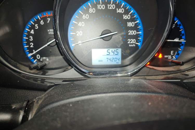Used Toyota Vios 2017 1.5L Manual Trend Edition Odometer Close Up