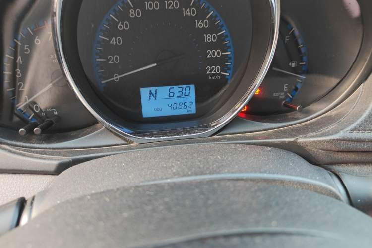 Used Toyota Vios 2017 1.5L CVT Innovation Edition Odometer Close Up