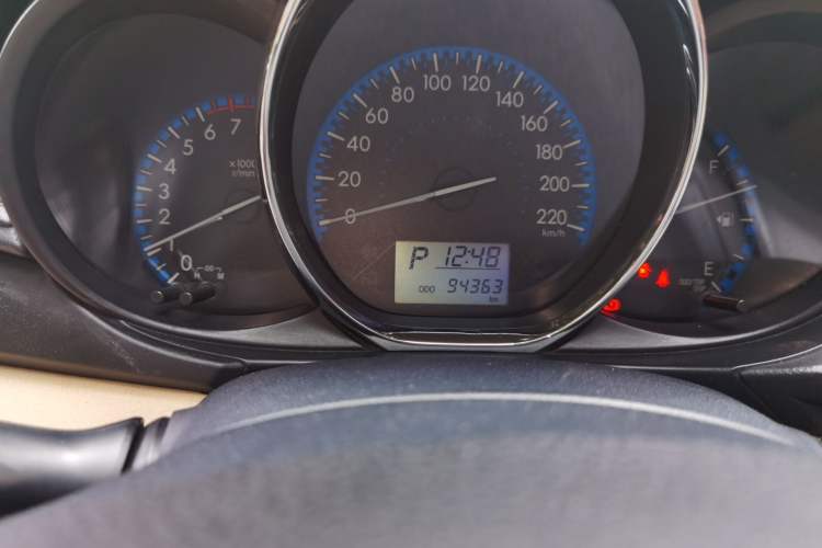 Used Toyota Vios 2017 1.5L CVT Innovation Edition Odometer Close Up