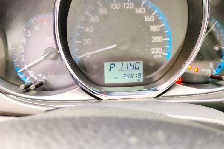 Used Toyota Vios 2017 1.5L CVT Innovation Edition Odometer Close Up