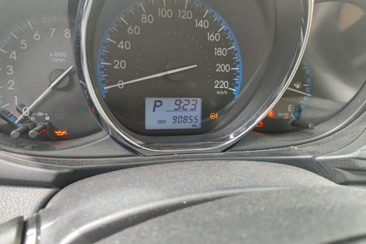 Used Toyota Vios 2017 1.5L CVT Innovation Edition Odometer Close Up