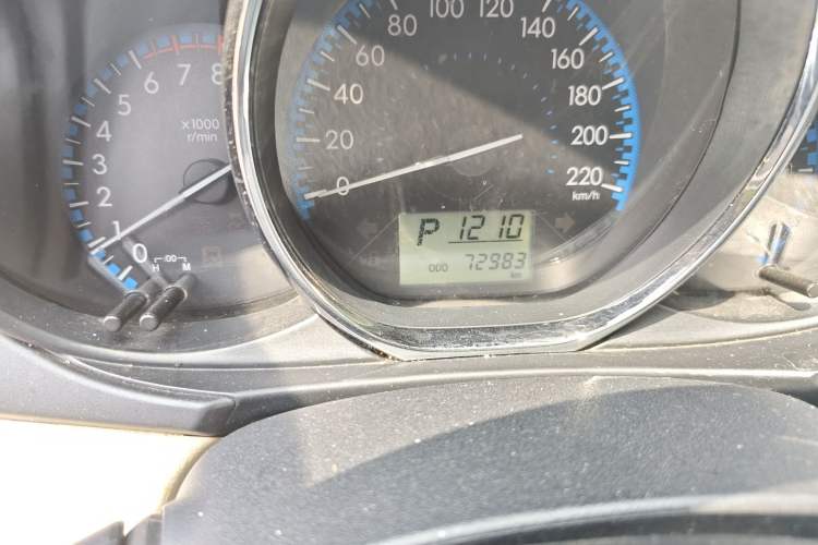 Used Toyota Vios 2017 1.5L CVT Innovation Edition Odometer Close Up