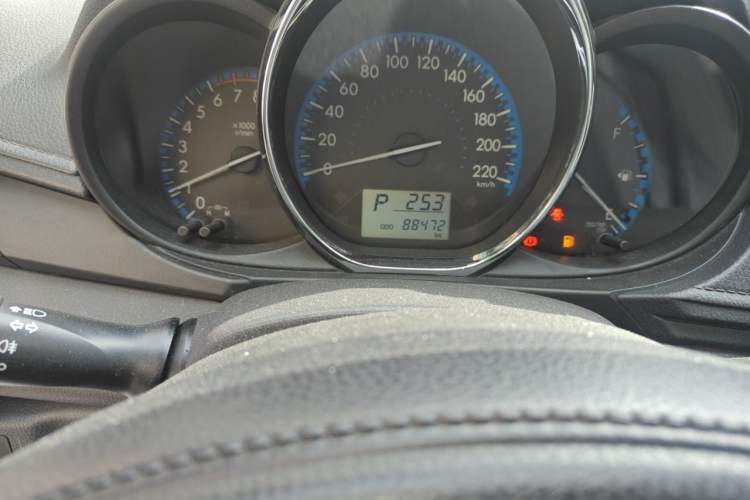 Used Toyota Vios 2017 1.5L CVT Innovation Edition Odometer Close Up