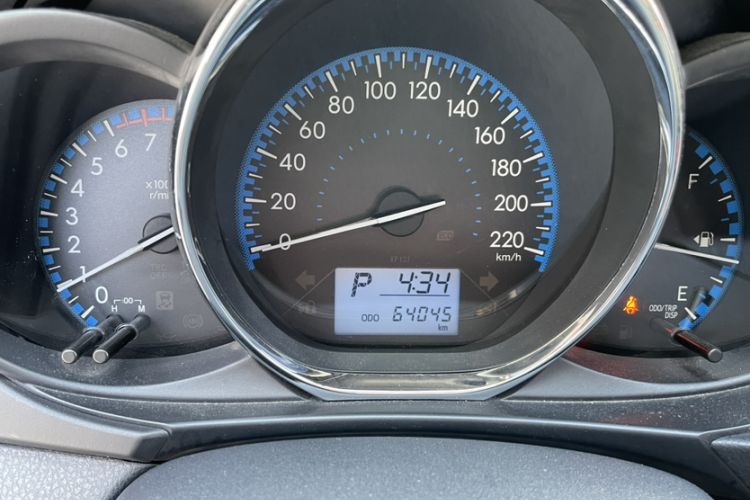 Used Toyota Vios 2017 1.5L CVT Innovation Edition Odometer Close Up