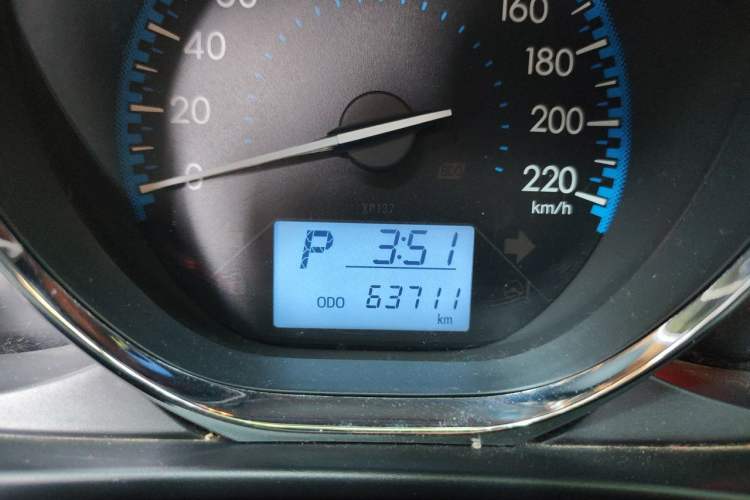 Used Toyota Vios 2017 1.5L CVT Innovation Edition Odometer Close Up