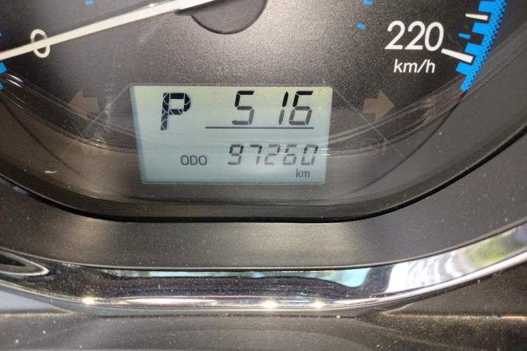Used Toyota Vios 2017 1.5L CVT Innovation Edition Odometer Close Up
