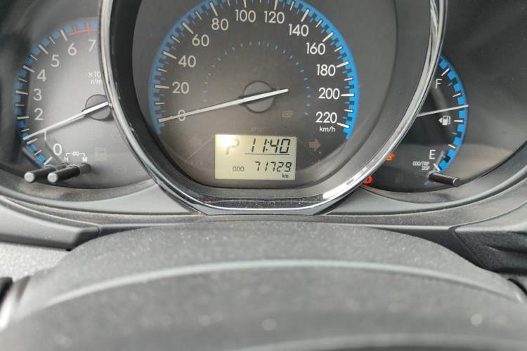 Used Toyota Vios 2017 1.5L CVT Innovation Edition Odometer Close Up