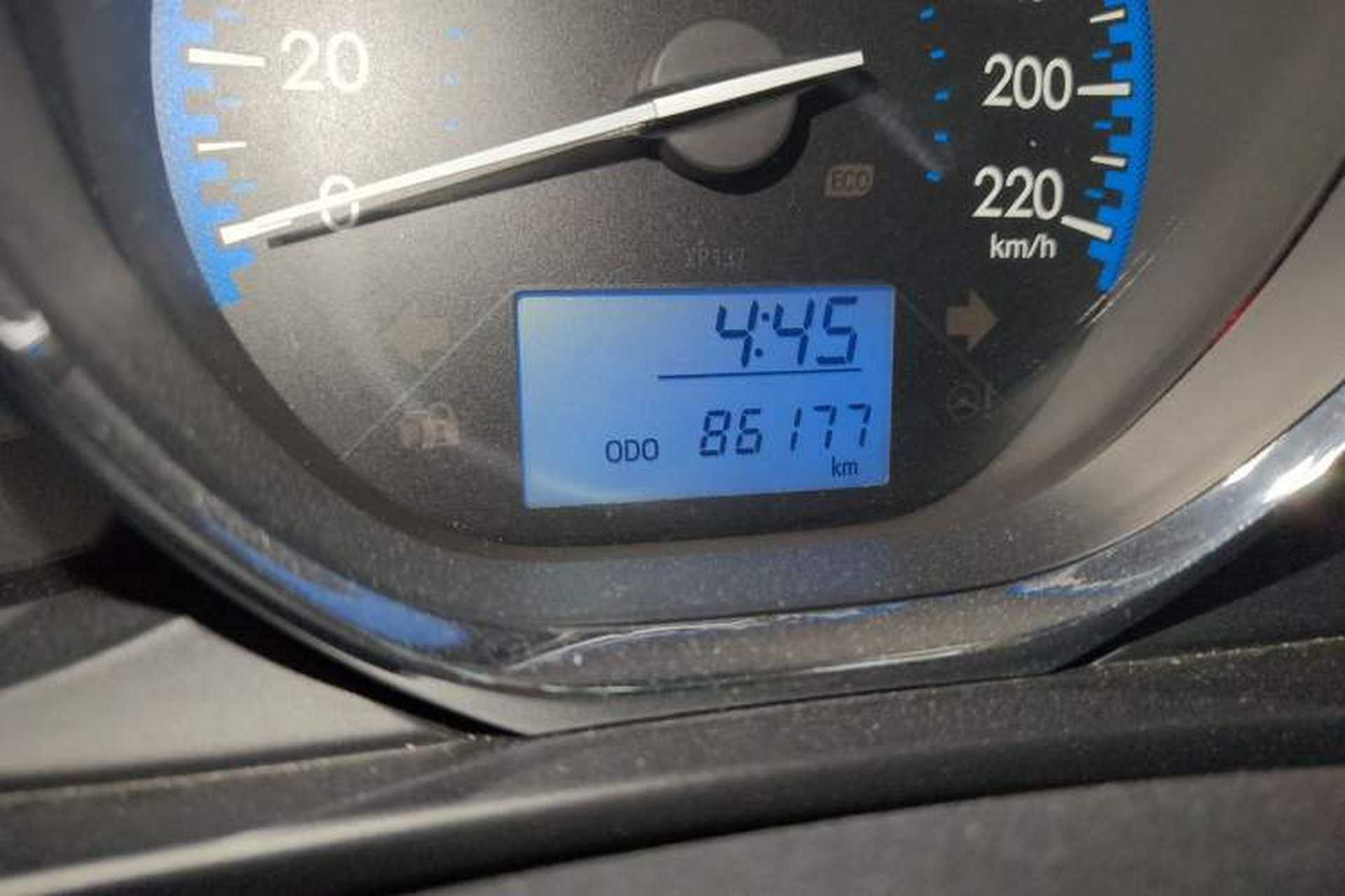 Used Toyota Vios 2017 1.5L Manual Trend Edition Odometer Close Up