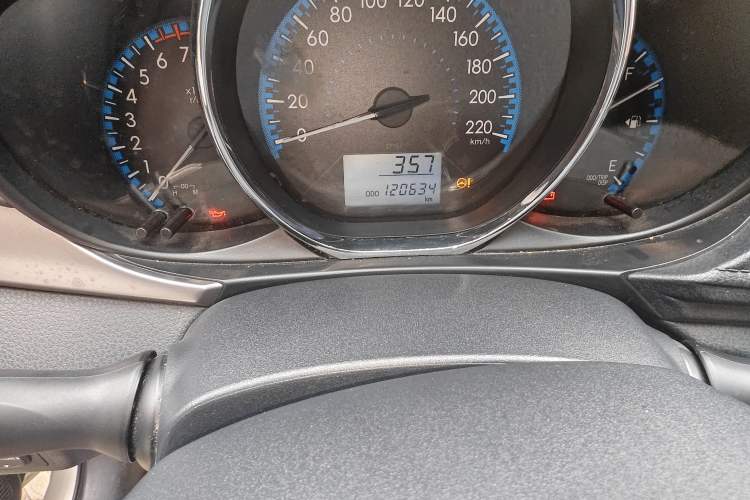 Used Toyota Vios 2017 1.5L Manual Smart Drive Edition Odometer Close Up