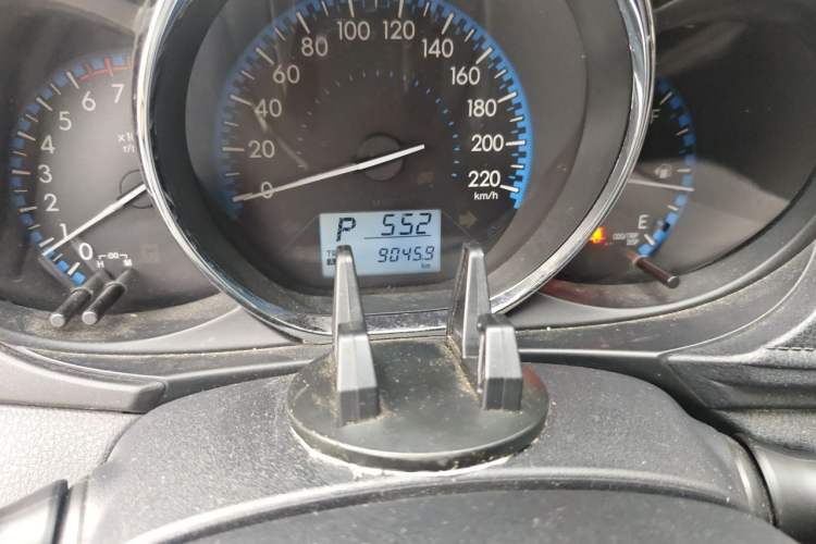 Used Toyota Vios 2017 1.5L CVT Innovation Edition Odometer Close Up