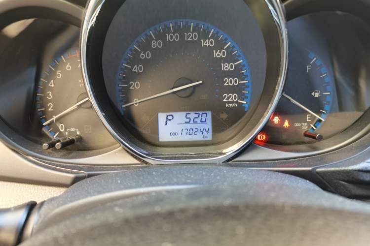 Used Toyota Vios 2017 1.5L CVT Innovation Edition Odometer Close Up