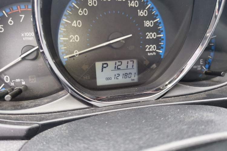 Used Toyota Vios 2017 1.5L CVT Innovation Edition Odometer Close Up