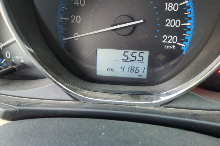 Used Toyota Vios 2017 1.3L Manual Rui Xing Edition Odometer Close Up