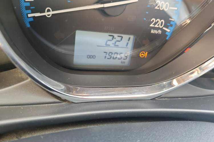 Used Toyota Vios 2017 1.3L Manual Front-Drive Version Odometer Close Up