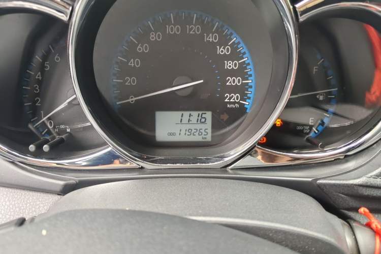Used Toyota Vios 2017 1.3L Manual Rui Xing Edition Odometer Close Up