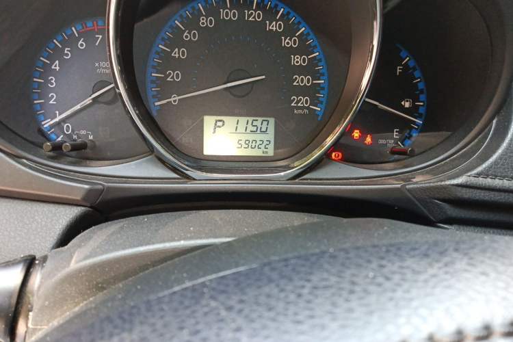 Used Toyota Vios 2017 1.5L CVT Innovation Edition Odometer Close Up