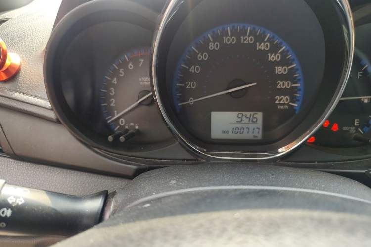Used Toyota Vios 2017 1.5L Manual Trend Edition Odometer Close Up
