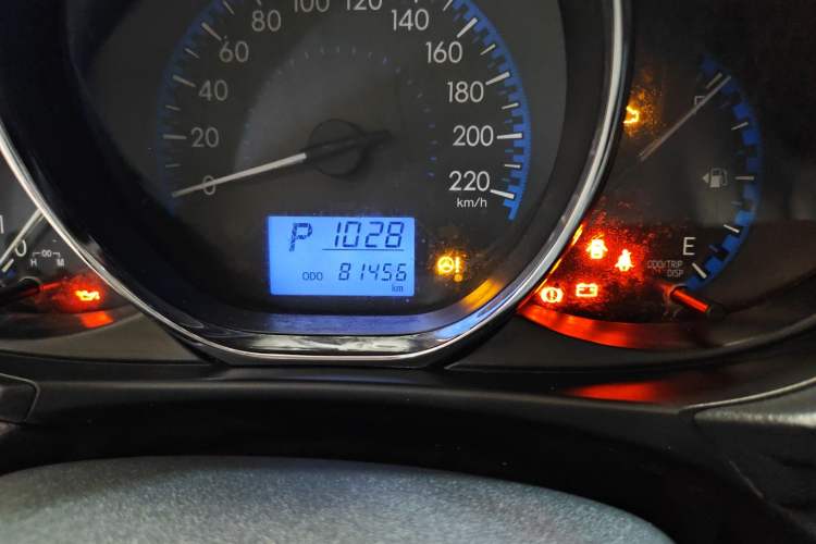 Used Toyota Vios 2017 1.5L CVT Innovation Edition Odometer Close Up