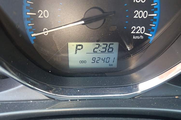 Used Toyota Vios 2017 1.5L CVT Innovation Edition Odometer Close Up