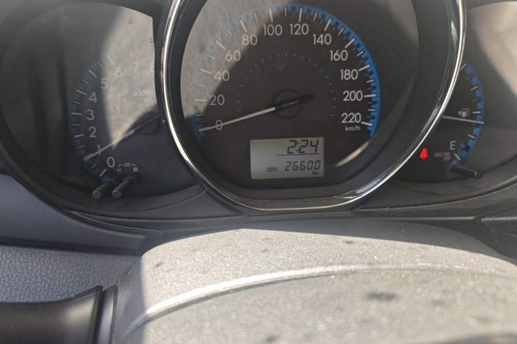 Used Toyota Vios 2017 1.5L Manual Trend Edition Odometer Close Up