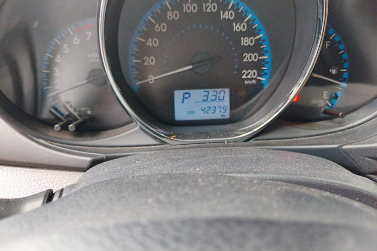 Used Toyota Vios 2019 1.5L CVT Innovation Edition Odometer Close Up