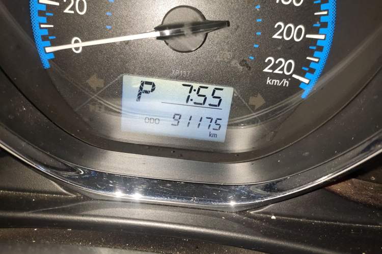 Used Toyota Vios 2019 1.5L CVT Innovation Edition Odometer Close Up
