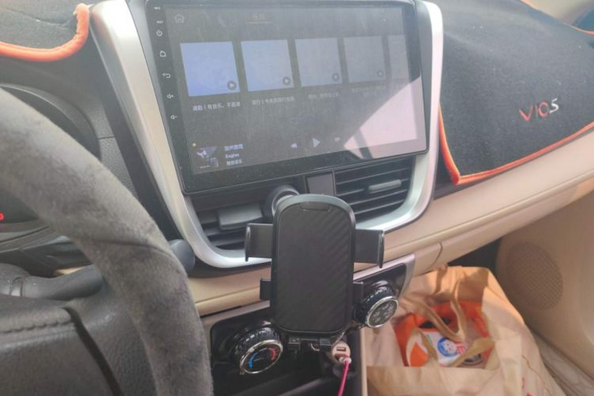 Used Toyota Vios 2019 1.5L Manual Trend Edition Audio And AC Panel