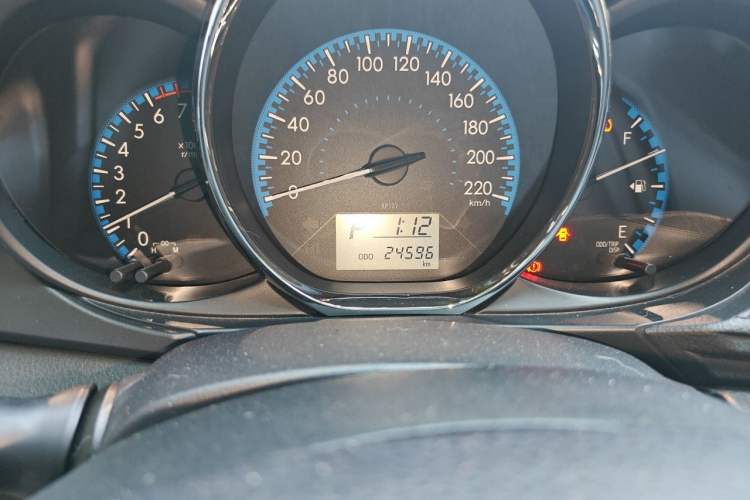 Used Toyota Vios 2019 1.5L CVT Innovation Edition Odometer Close Up