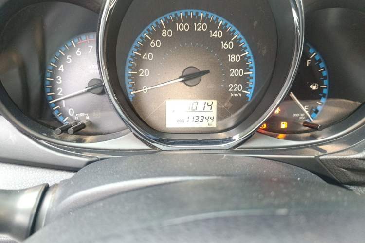 Used Toyota Vios 2019 1.5L CVT Innovation Edition Odometer Close Up