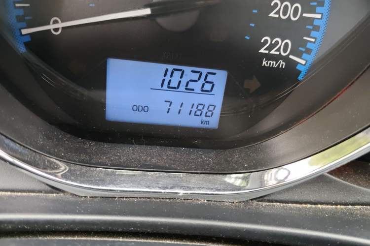 Used Toyota Vios 2019 1.5L Manual Trend Edition Odometer Close Up