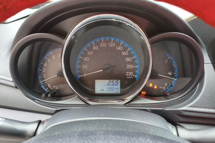 Used Toyota Vios 2019 1.5L Manual Trend Edition Odometer Close Up