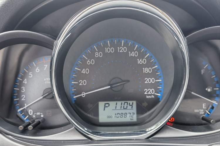 Used Toyota Vios 2019 1.5L CVT Innovation Edition Odometer Close Up