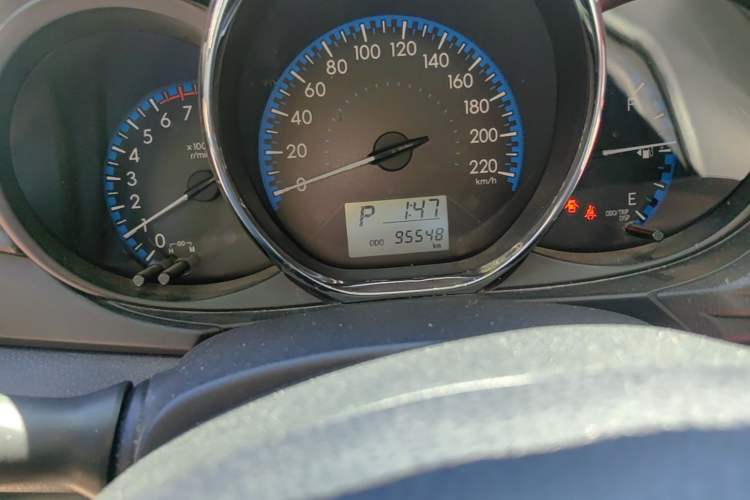 Used Toyota Vios 2019 1.5L CVT Innovation Edition Odometer Close Up