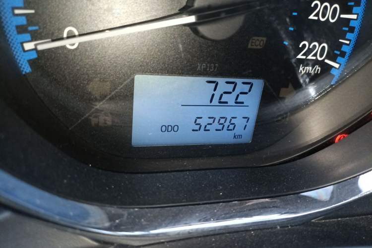 Used Toyota Vios 2019 1.5L Manual Trend Edition Odometer Close Up
