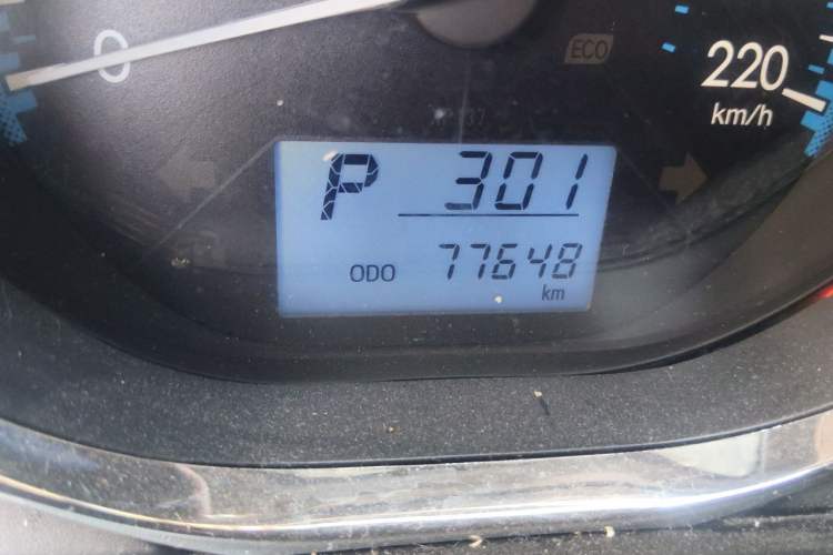 Used Toyota Vios 2019 1.5L CVT Innovation Edition Odometer Close Up